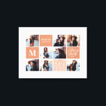 Toile Diplôme photo géométrique cadeau personnalisé<br><div class="desc">Géométrique remise de diplômes photo cadeau personnalisé. La couleur peut être changée. Partie d'une collection.</div>