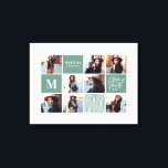 Toile Diplôme photo géométrique cadeau personnalisé<br><div class="desc">Géométrique remise de diplômes photo cadeau personnalisé. La couleur peut être changée. Partie d'une collection.</div>