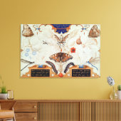 Toile Diptyque avec fleurs et insectes, 1591 (Insitu(Salon))