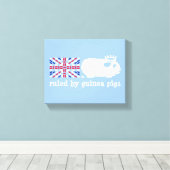 Toile Dirigé par les Cochons de Guinée (Insitu (Plancher de Bois))