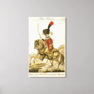 Toile Dirigeant des hussards de la garde impériale
