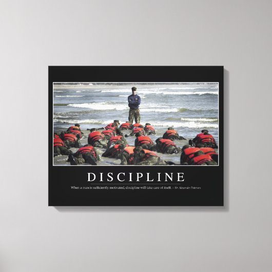 Toile Discipline : Citation Inspirationnelle (Recto)