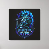 Toile Discipline Plutôt que Battage Bitcoin Crypto État  (Recto)