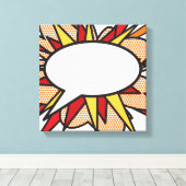 Toile Discours Bubble Moderne Amusant tendance Comic Liv (Insitu (Plancher de Bois))