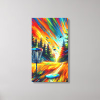 Disque d'art Abstrait Golf Colorful AI Art
