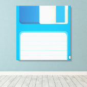 Toile Disques de disquettes (Insitu (Plancher de Bois))