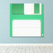 Toile Disques de disquettes (Insitu (Plancher de Bois))