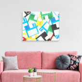 Toile Disques de disquettes (Insitu(Salon))