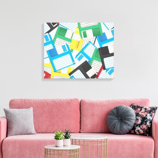 Toile Disques de disquettes (Insitu(Salon))