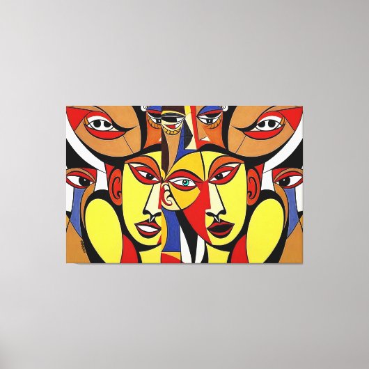 Toile Dissences, art cubiste (Recto)