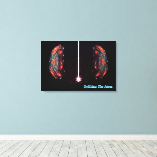 Toile Dissolution De L'Atome (Insitu (Plancher de Bois))