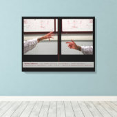 Toile Distort Symétrie Fausse Symétrie Canvas (Insitu (Plancher de Bois))