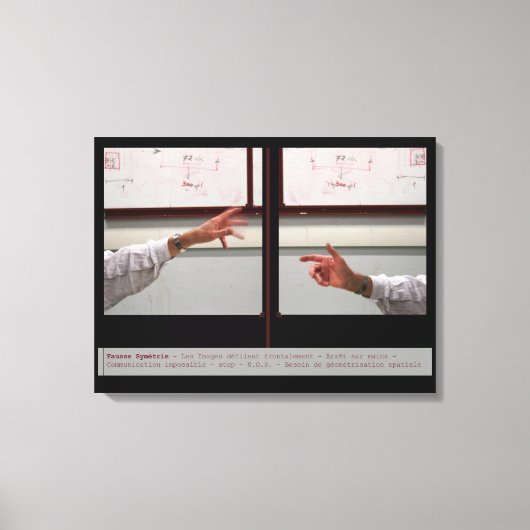 Toile Distort Symétrie Fausse Symétrie Canvas (Recto)