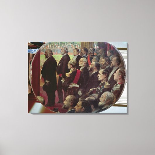 Toile Distribution des drapeaux, 14 juillet 1880 (Recto)