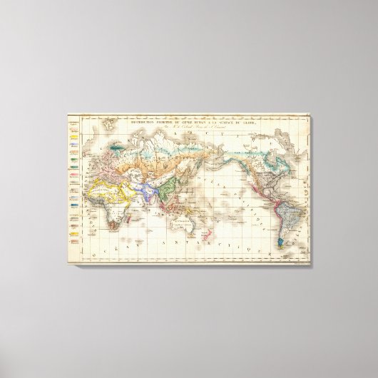 Toile Distribution primitive du genre humain (Recto)