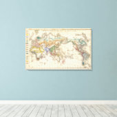 Toile Distribution primitive du genre humain (Insitu (Plancher de Bois))