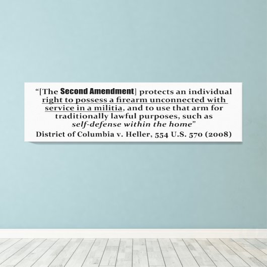 Toile District of Columbia v Heller, 554 U.S. 570 2008 (Insitu (Plancher de Bois))