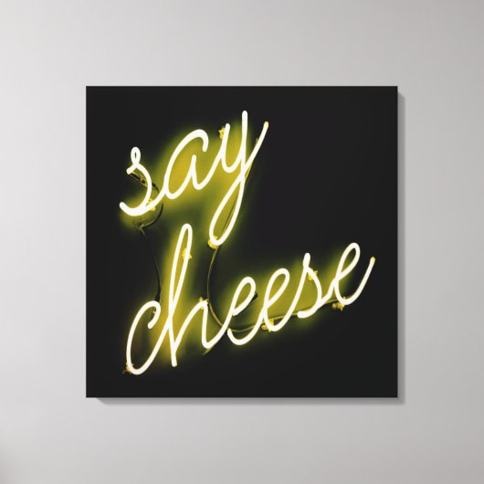 Toile Dites feu de néon au fromage (Recto)
