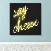 Toile Dites feu de néon au fromage (Insitu (Plancher de Bois))