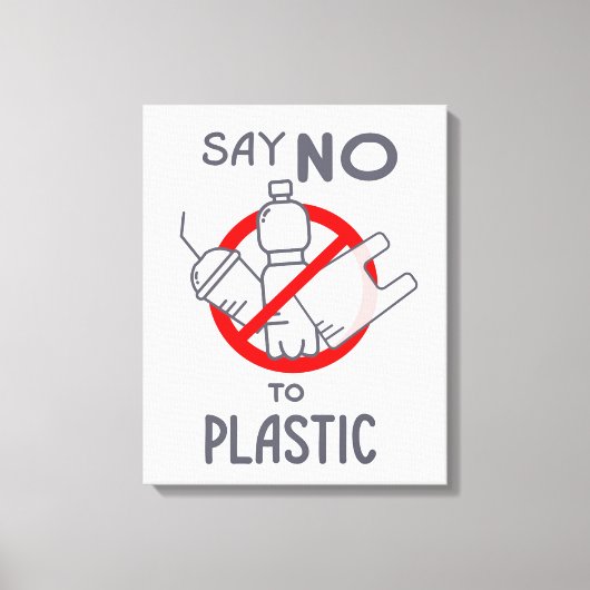 Toile Dites Non Au Plastique (Recto)