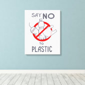 Toile Dites Non Au Plastique (Insitu (Plancher de Bois))