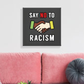 Toile Dites Non Au Racisme (Insitu(Salon))