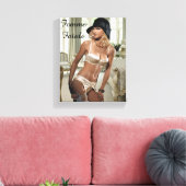 Toile Diva fatale des années 1920 - Fumer et armes à feu (Insitu(Salon))