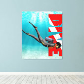 Toile Diver SCUBA (Insitu (Plancher de Bois))