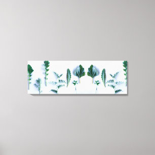 Toile Diverses formes Vert Feuille Plante Nature