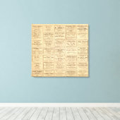 Toile Diverses publicités pétrolières (Insitu (Plancher de Bois))