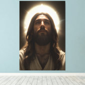 Toile Divina Mirada: Cristo en Luz Dorada (Insitu (Plancher de Bois))