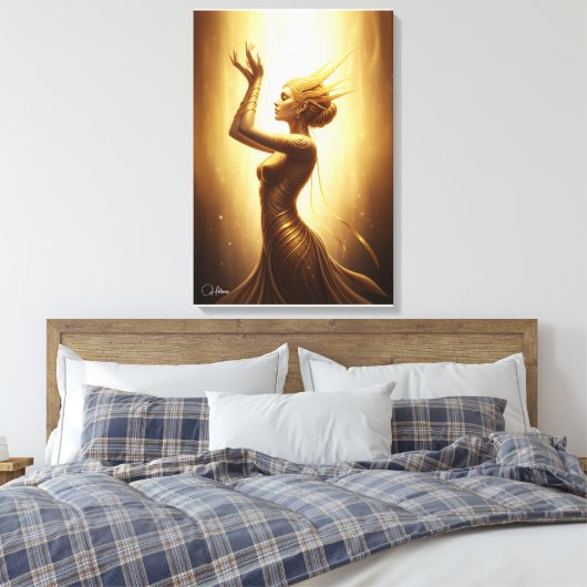 Toile Divine Golden Goddess Canvas Art (Insitu(Chambre))