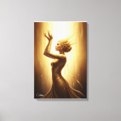 Toile Divine Golden Goddess Canvas Art (Recto)