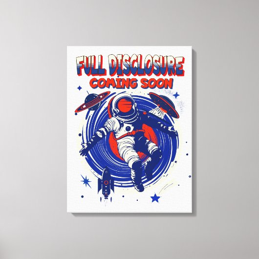 Toile Divulgation complète à venir bientôt | L'astronaut (Recto)