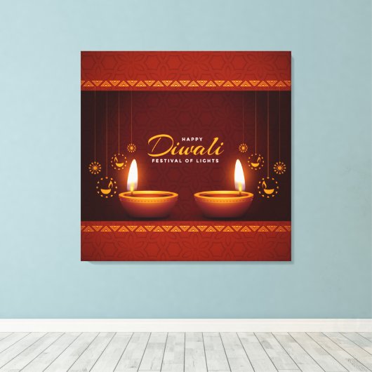 Toile Diwali (Insitu (Plancher de Bois))