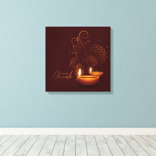 Toile Diwali (Insitu (Plancher de Bois))