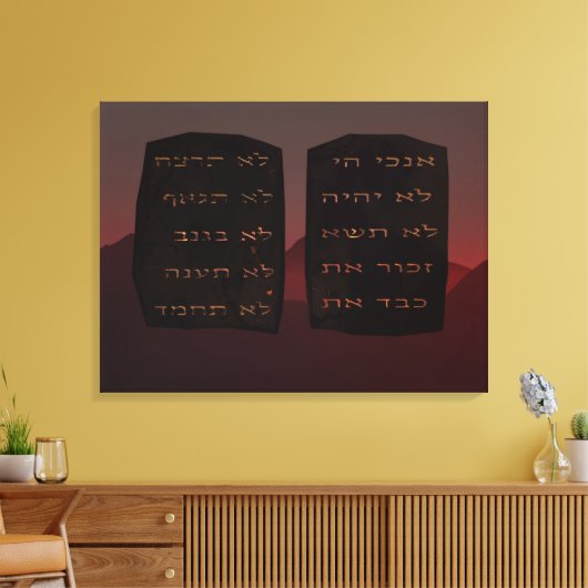 Toile Dix commandements (Insitu(Salon))