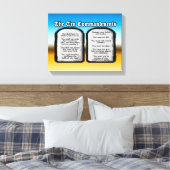 Toile Dix Commandements de la Sainte Bible, Loi de Dieu (Insitu(Chambre))