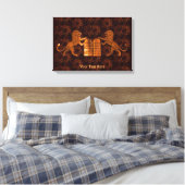 Toile Dix commandements et lions (Insitu(Chambre))