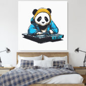 Toile DJ Kawaii Panda (Insitu(Chambre))