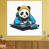 Toile DJ Kawaii Panda (Insitu(Salon))