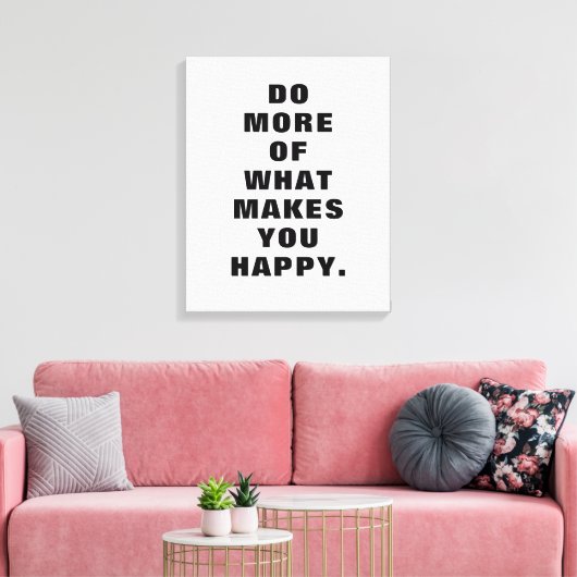 Toile "Do What Makes You Happy" Motivational Graphic (Insitu(Salon))