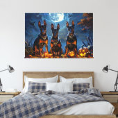 Toile Doberman Halloween Épouvantable (Insitu(Chambre))