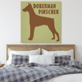Toile Doberman Pinscher (Insitu(Chambre))