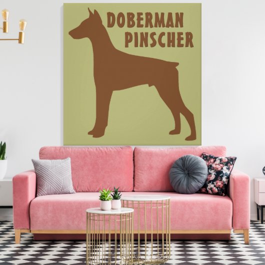 Toile Doberman Pinscher (Insitu(Salon))