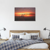 Toile Dock au coucher du soleil sur le lac Minnetonka, M (Insitu(Chambre))