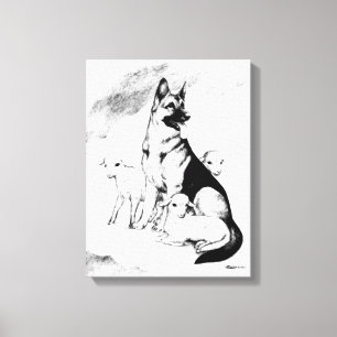 Toile Dog Heaven