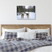 Toile Dog Sledding à Québec, Canada (Insitu(Chambre))