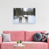 Toile Dog Sledding à Québec, Canada (Insitu(Salon))