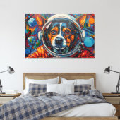 TOILE DOGS IN SPACE-14 (Insitu(Chambre))
